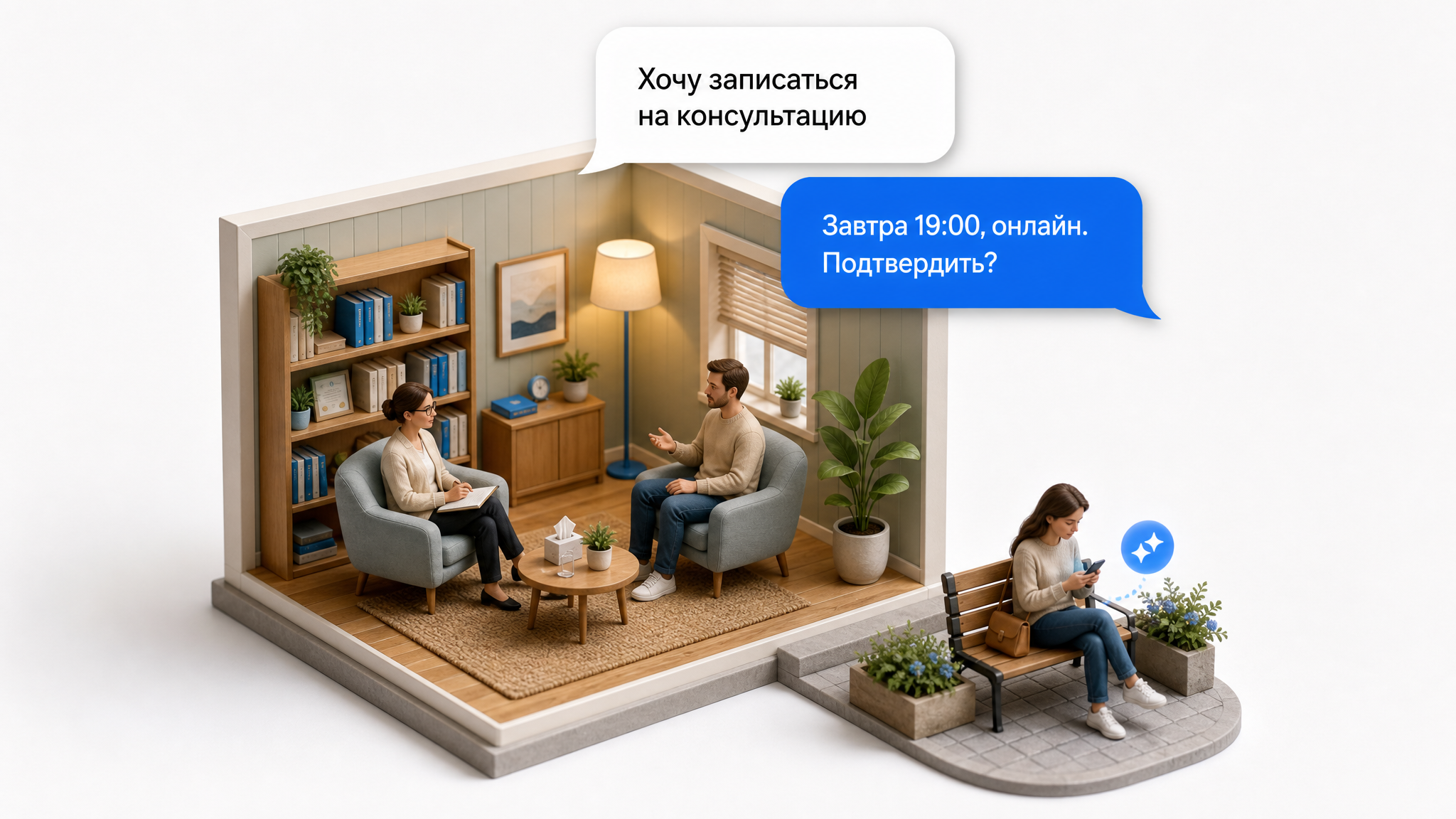 ИИ для психологов: запись на консультации и ответы клиентам 24/7