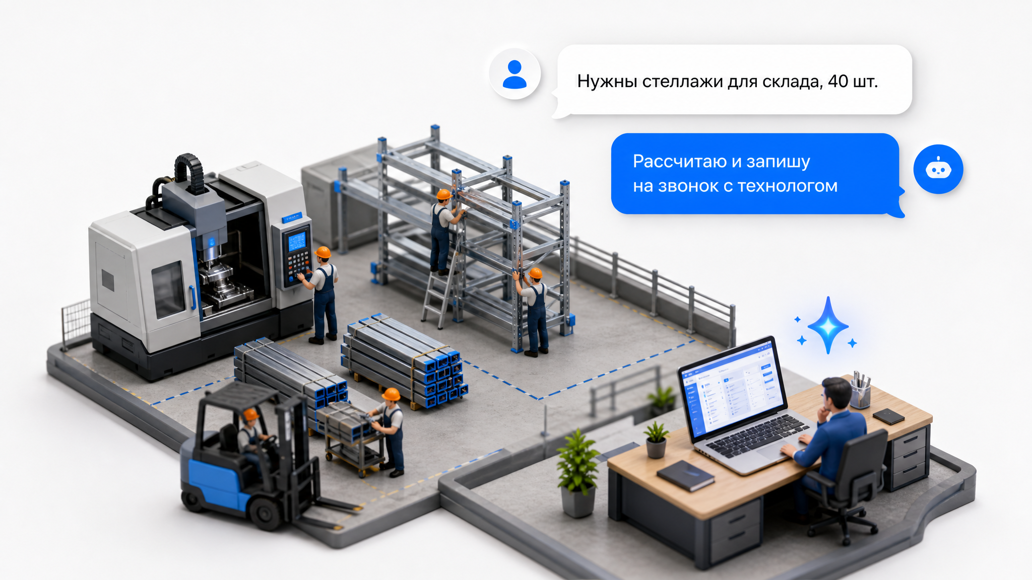 ИИ в производстве: обработка заявок на расчёт и передача брифов менеджерам 24/7